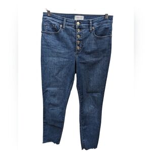 Crown & Ivy High Rise Button Fly Jegging Sz 10